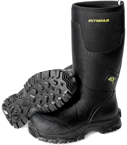 TideWe Men\'s Black Waterproof Insulated Boots Amazon.com: TIDEWE Hunting Boot for Men, Insulated  main image 4