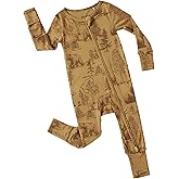 PATPAT Baby Clothes with Premium Soft Wool, Footie Pajama for Baby Boy Girl, Tencel Lyocell Romper Sleeper with 2-Way Zipper