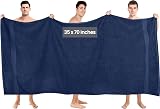 Utopia Towels Premium Jumbo Bath Sheet 90x180 cm 2 Pack Navy view 2
