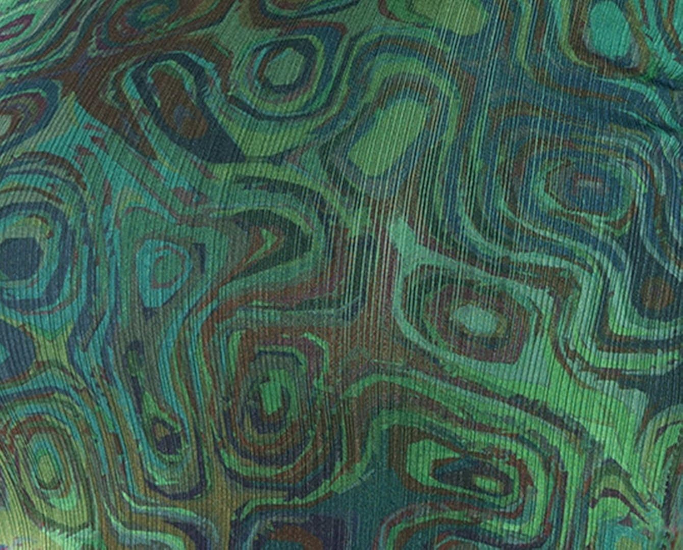 louis fashion lycra fabric women printed blouse (agspl-3529)