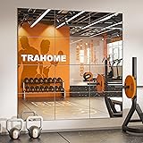 TRAHOME Wall Mirror Tiles, 16"x12"x12PCS Full
