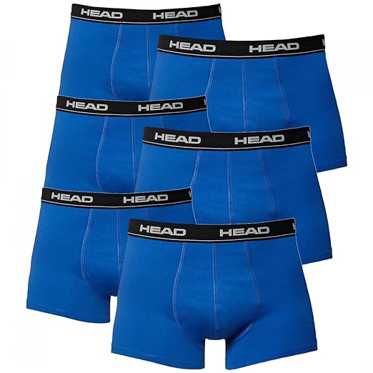 6 Stück HEAD Basic Boxershorts / Hipster / Pant / Short blau