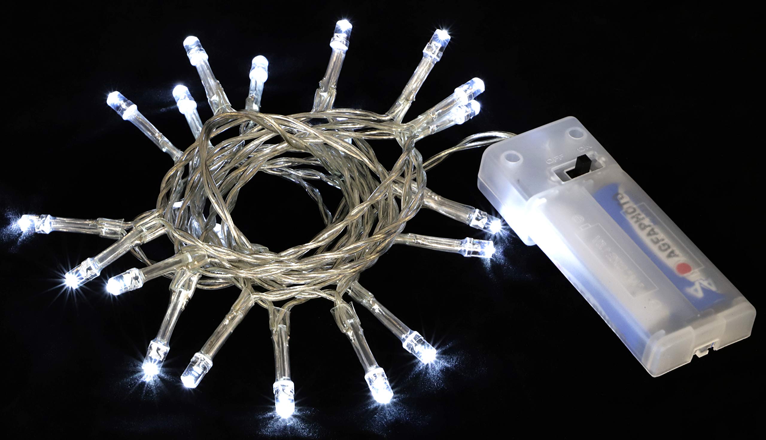 Christmas Concepts® Battery Operated Fairy Lights with 20 White LEDs - Bedroom & Household Decorative Lights