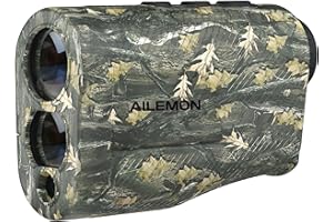AILEMON Hunting Laser Rangefinder Bow Range Finder Camo Distance Measuring Outdoor Wild 900Y with Red Display, Distance/Angle/Scan 6X Magnification