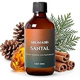 Aromadd Aromadd Santal Diffuser Oil Inspired by Luxury Hotel Scent, Essential Oils for Waterless Diffuser, Warm Sandalwood & Amber Aroma, Long-Lasting & Natural Home Fragrance - 6.76 fl oz (200 mL)