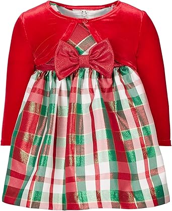 baby girl red velvet christmas dresses