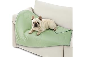 LE SURE Lesure Premium Cooling Blankets for Medium Dogs - Washable Dog Cooling Throw Blanket with Q-MAX>0.4，Durable Self Cooling Pet Mat for Cat, Soft Cooling Summer Blanket for Hot Weather, Green, 30x40
