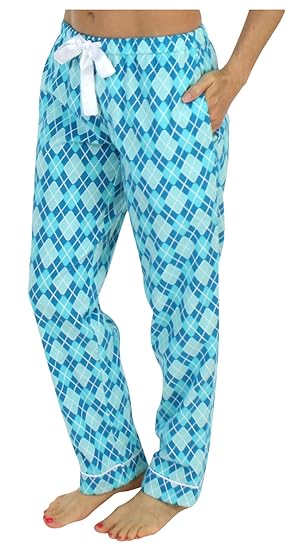 PajamaMania Schlafanzughose für Damen aus Flanell Pyjamahose Nachtwäsche
