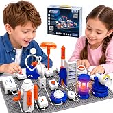IITS UCMAKEGO STEM Circuit Kit for Kids 6-12, 66 Pc Electronics Set | 1200+ Circuit Combinations, 2 Extra 4-Head Wires, No Soldering, Color Manual, Video Tutorials, Screen-Free Learning