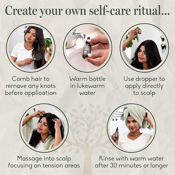 AYUWELL AYURVEDIC HAIR OIL, POTENT & LIGHTWEIGHT AMLA INDIAN HAIR GROWTH OIL — USDA & ALL HAIRS TYPES — FOR NOURISHING SCALP W/NON-GMO BHRINGRAJ, BRAHMI, & LAVENDAR FOR GROWTH + BALANCED HEALTH, 2 OZ