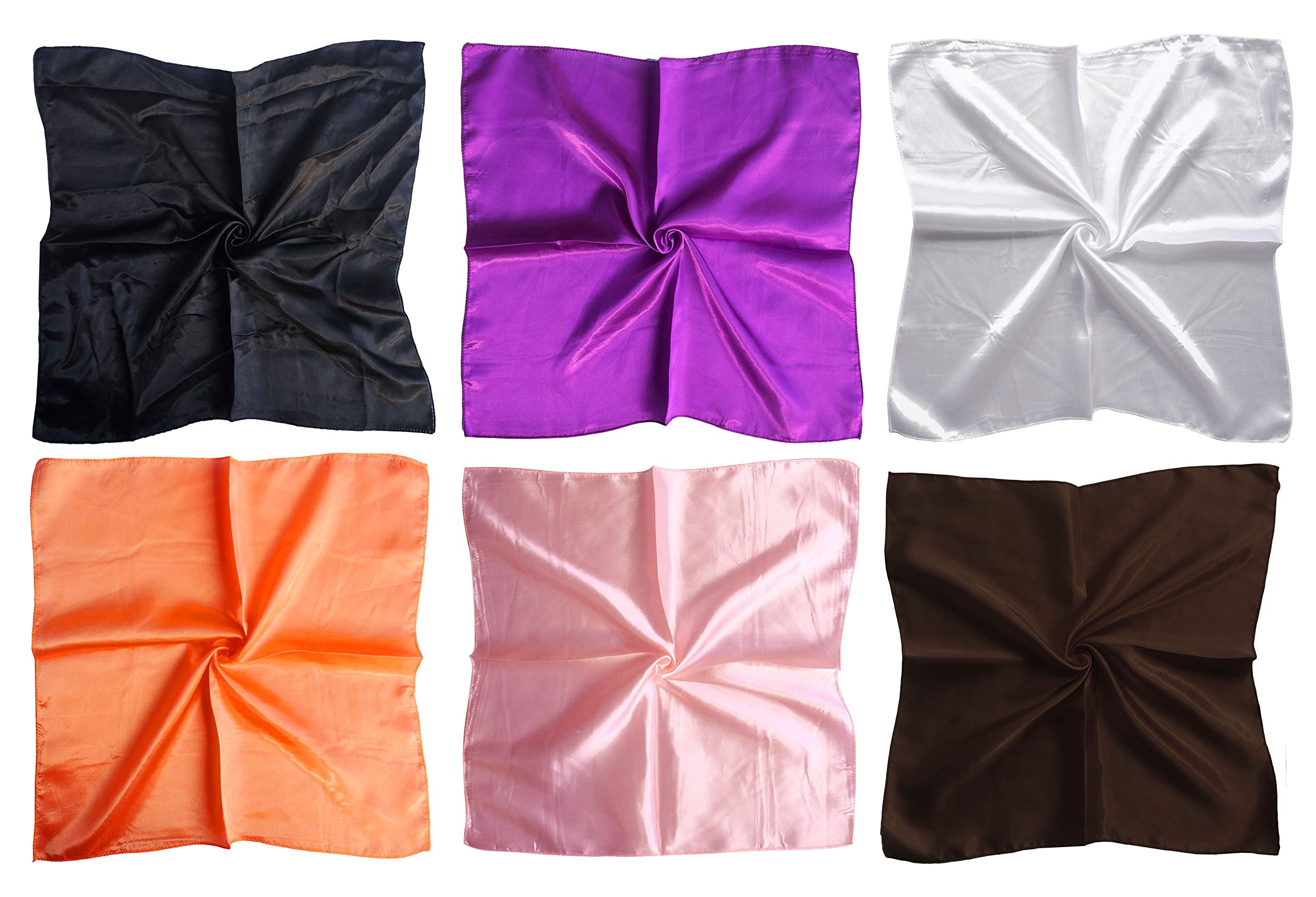 12 Set Mixed Designs Small Square Satin Womens Neck Head Scarf Scarves Bundle 12 Set Mixed Designs Small Square Satin Womens Neck Head Scarf Scarves Bundle
