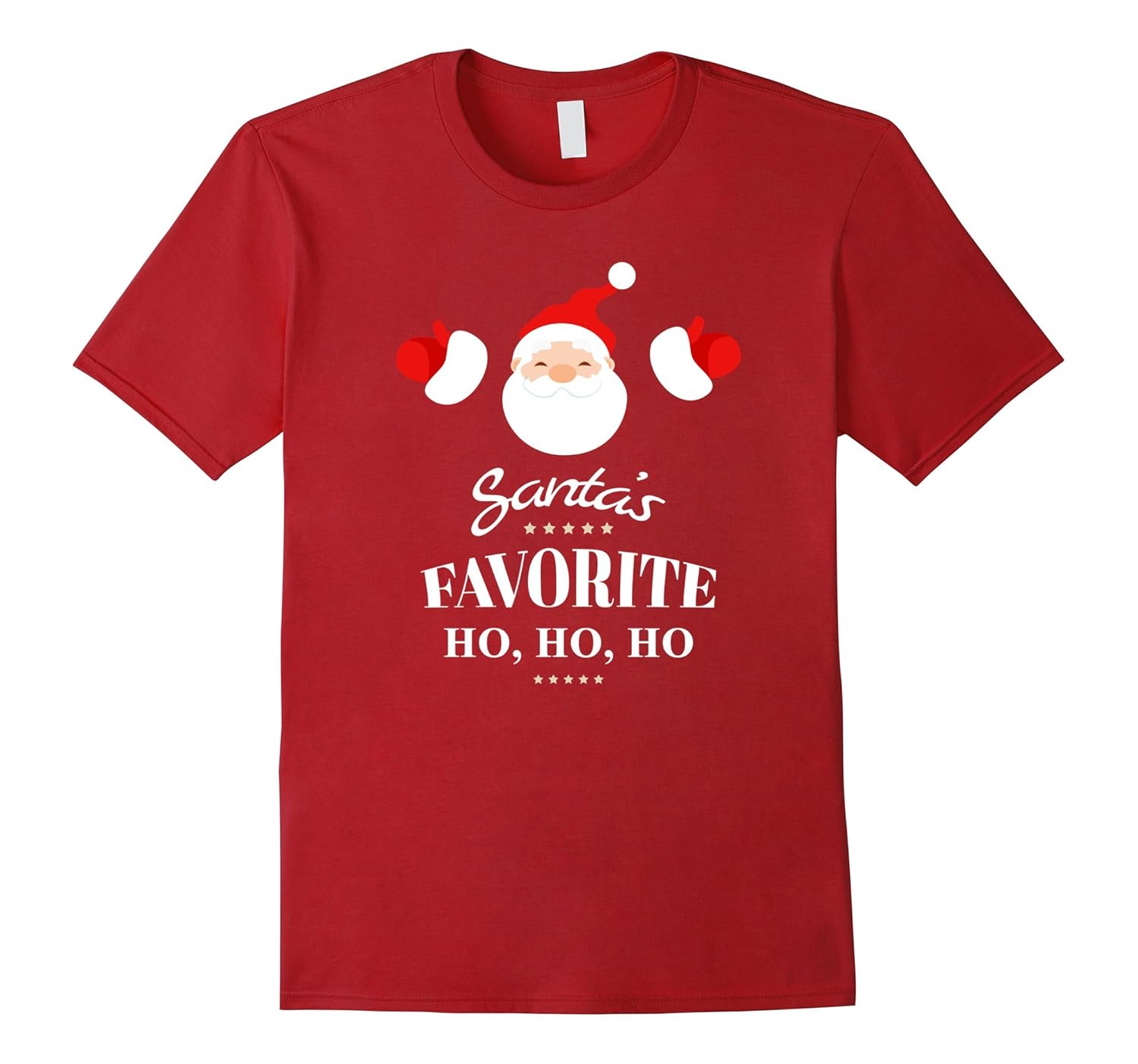 Santa's Favorite Ho, Ho, Ho Christmas T-shirt-ANZ