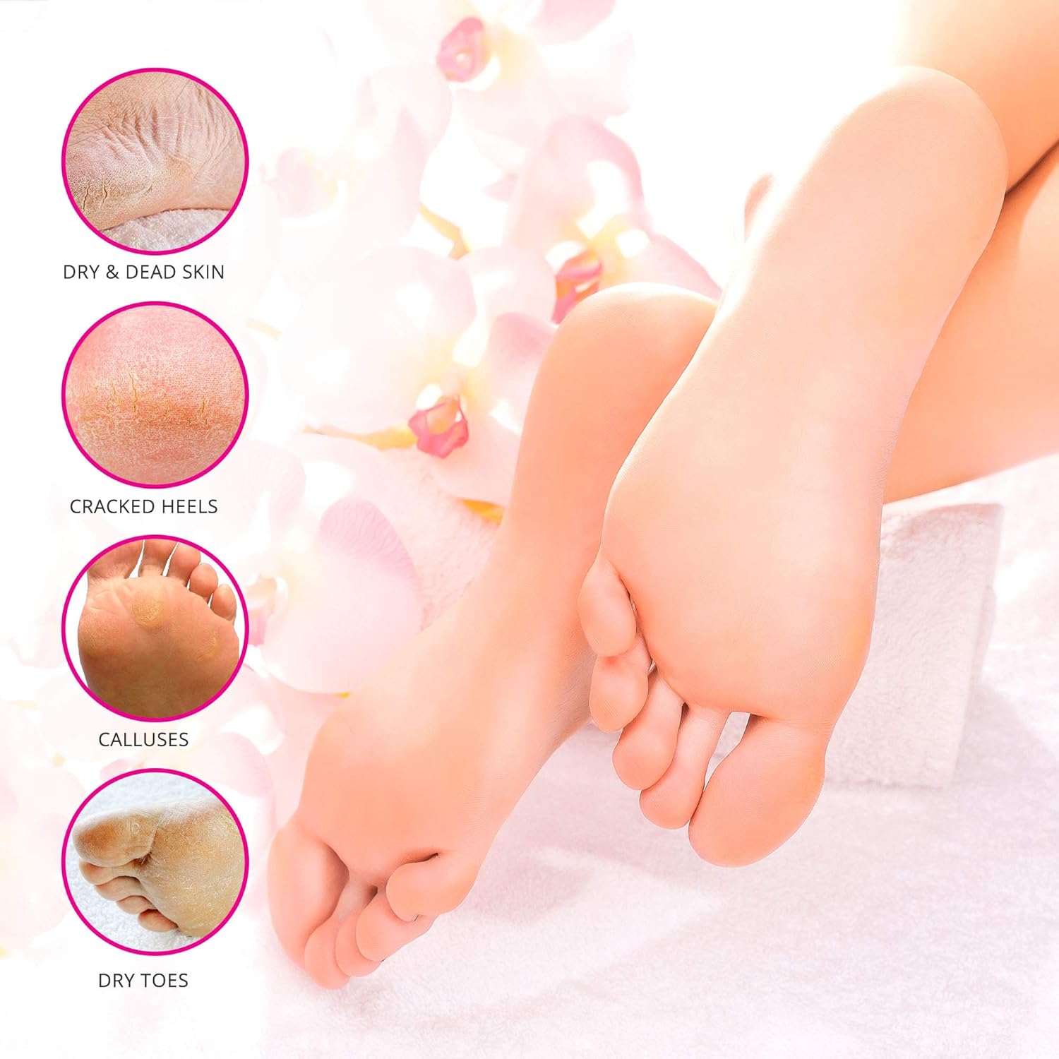 Voglily Foot Peel Mask Exfoliating Booties for Peeling Off Calluses & Dead Skin, Exfoliant for Soft baby Feet, Men & Women Upadted Version 2 Pack: Beauty