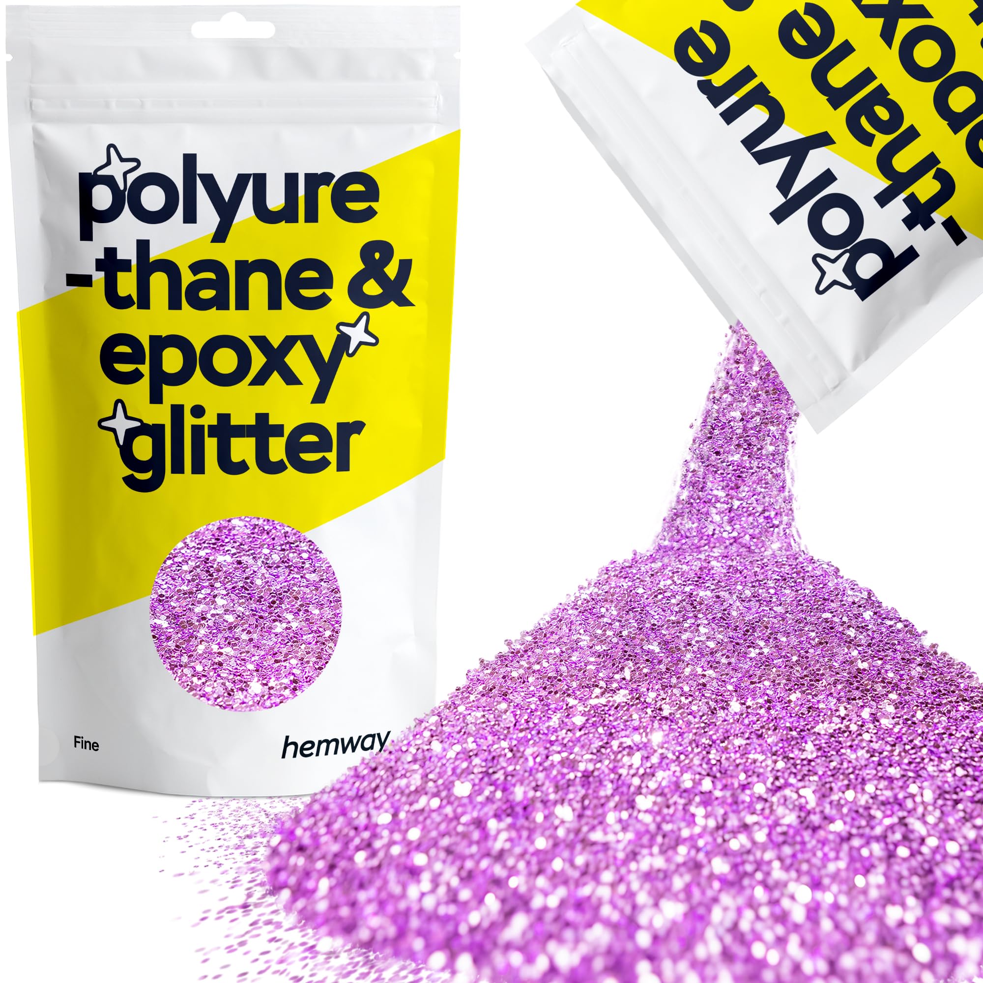 Hemway Resin Glitter Lavender Purple 100g Fine | Polyurethane & Epoxy Glitter for Resin Crafts, Tumblers, Coasters, Floor & Table Art โ image 1