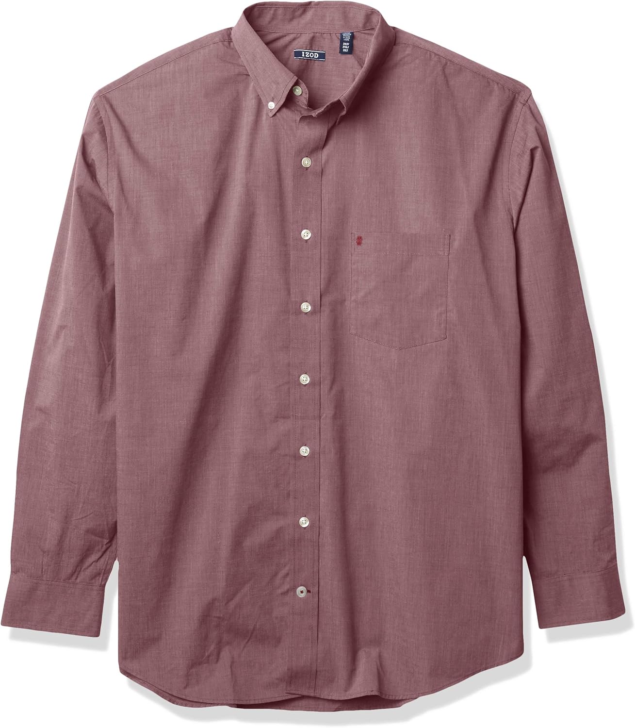 IZOD Men's Big and Tall Essential Solid Long Sleeve Shirt at Amazon Men