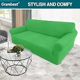 Granbest 3 Seater Sofa Cover Navy Blue Spandex Jacquard Non Slip view 2