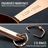 GOOD FOR YOU Copper Plated Stainless Steel Measuring Cups and Spoons Set of 9 view 5