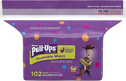 pull ups flushable wipes