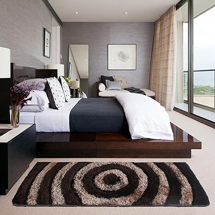 Glamkaart Polyester Shaggy Floor Carpet 2x5 Feet