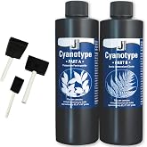 Jacquard Cyanotype Kit &ndash; 2-Part Sensitizer Set for Sun Printing on Paper &amp; Fabric &ndash; Create Photographic Blueprints &amp; Prussian Blue Art Prints
