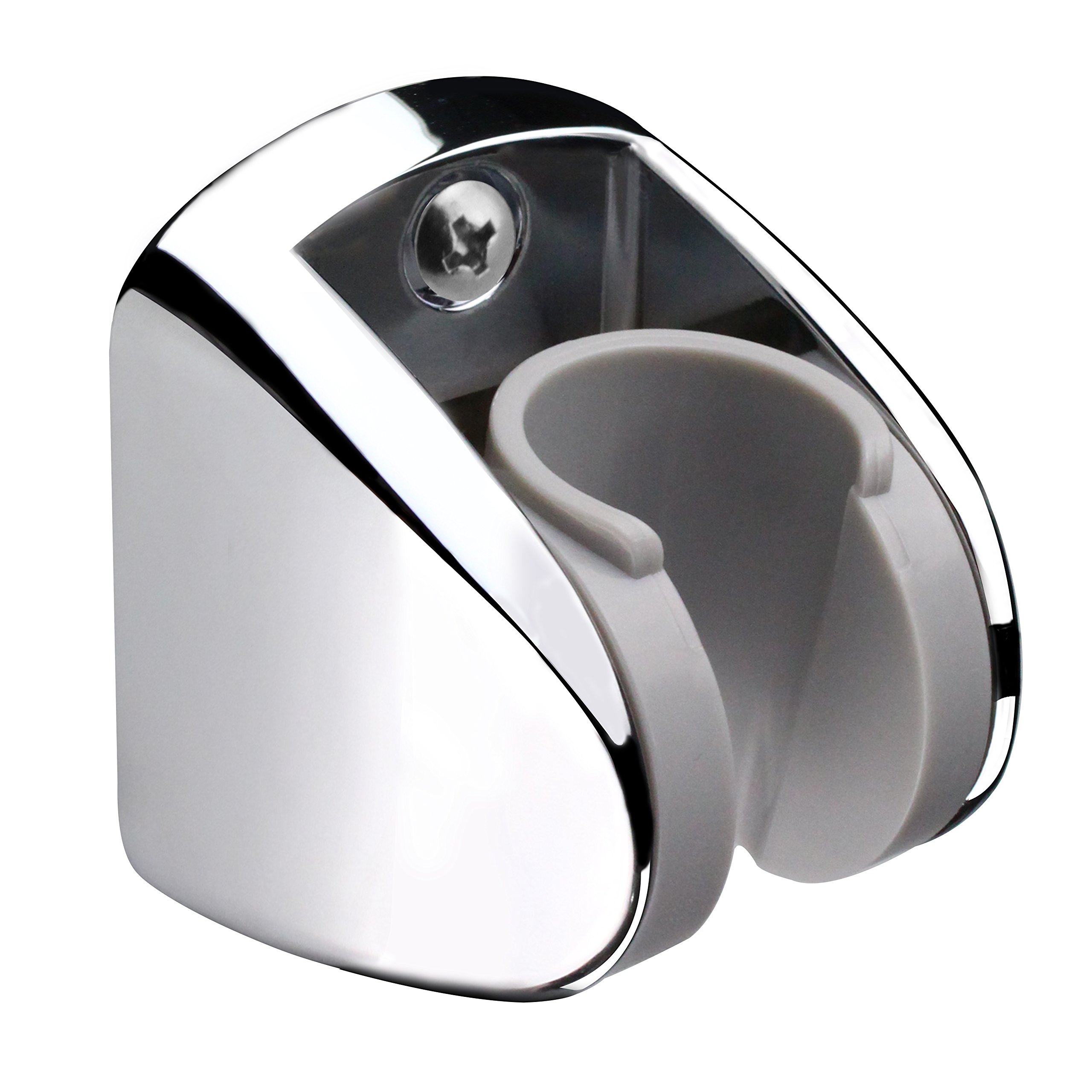 HOMEWELL On Wall Mount Shower Bracket for Handheld Shower Head, Height Adjustable Holder - Large Angle Adjustable to Meet Any Space Bathroom- Chrome