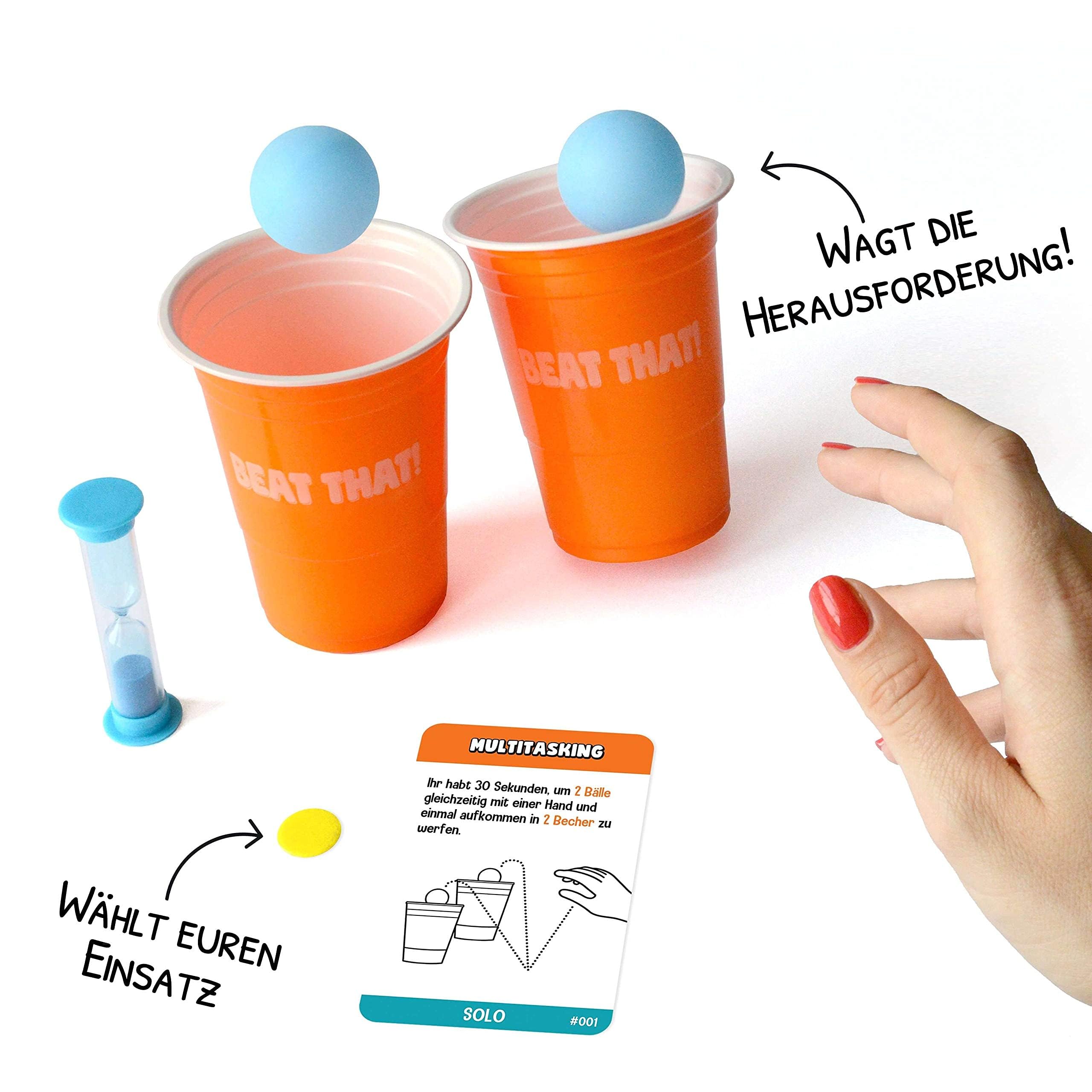 GUTTER GAMES Beat That! Brettspiel, Gesellschaftsspiele für Erwachsene, Das Verrückte Spiel Der Rasenden Herausforderungen, Partyspiele, Familienspiele - Lustige Geschenke 4