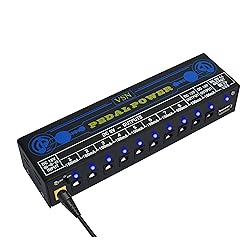 VSN Guitar Pedal Power Supply 10 Isolated DC Output