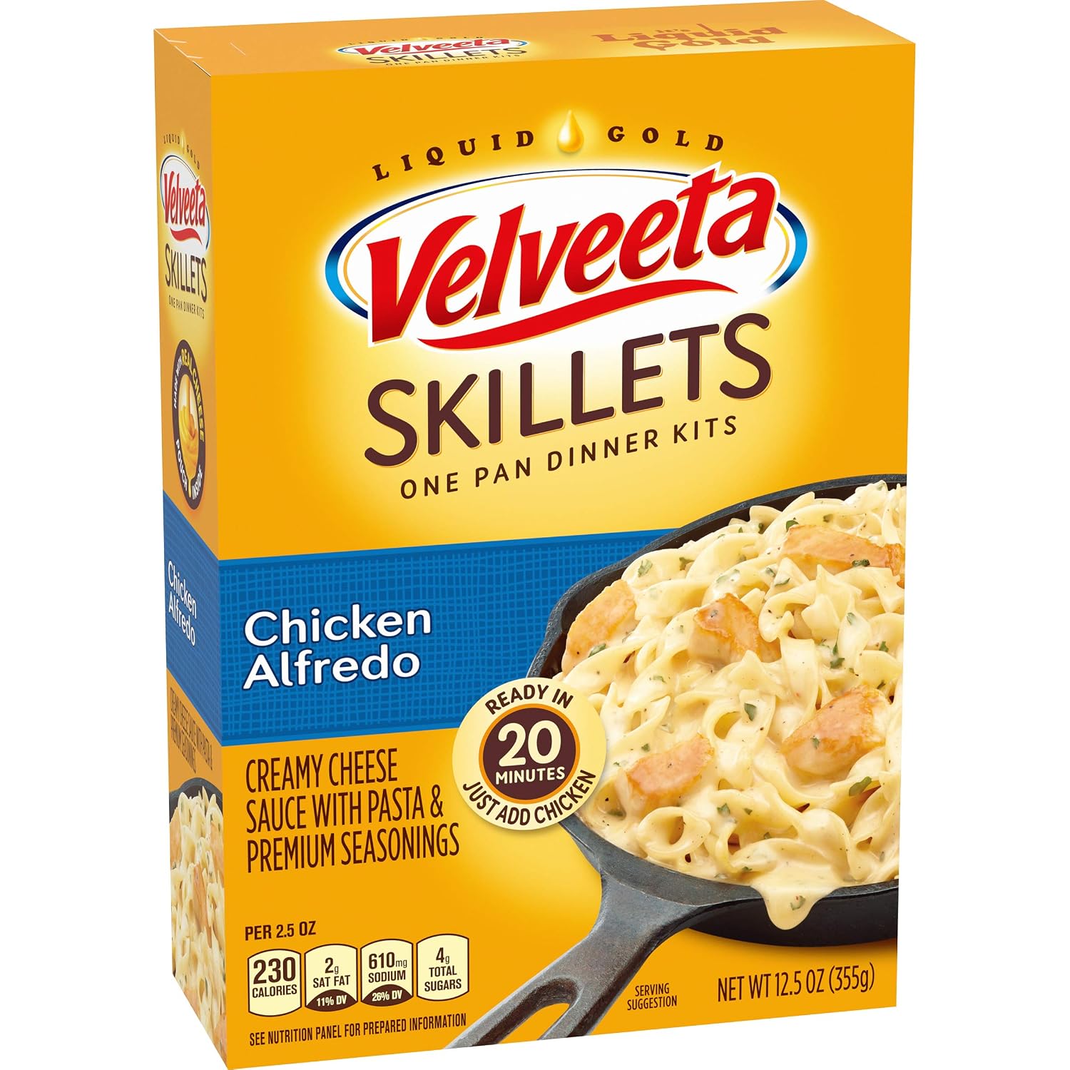 Velveeta cheesy skillets dinner kit chicken alfredo (021000037513)