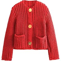 ウ*ー様 【A.PRESSE】Cotton Knit Cardigan RED Virmaxy Cable Knit Cardigan Women's New Mid Length Slouchy