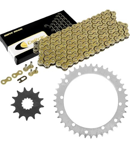 Amazon.com: Caltric Blue Drive Chain And Sprockets Kit Compatible