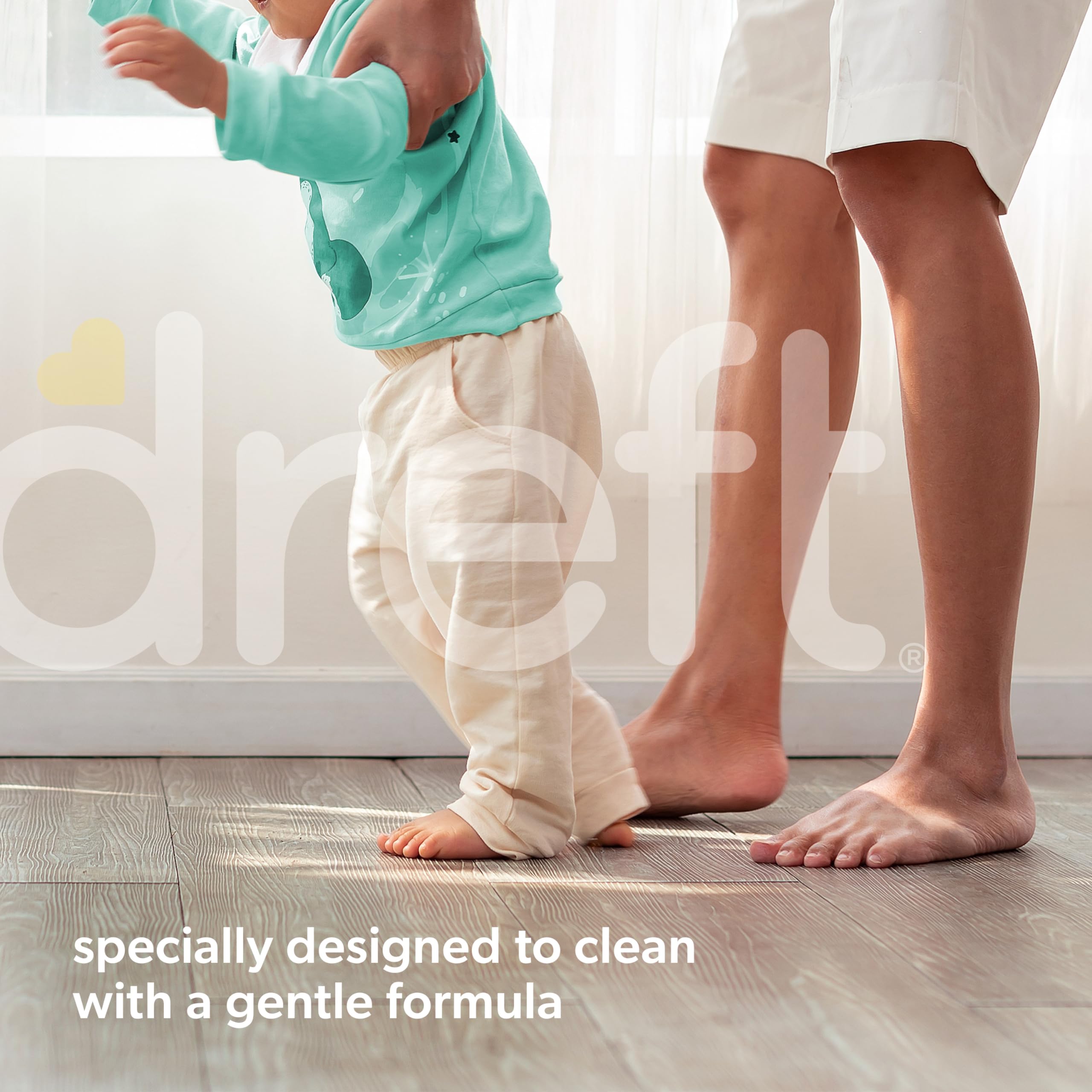 Bundle of Dreft Stage 2: Active Baby Liquid Laundry Detergent 114 Loads 165 fl oz + Blissfuls In-Wash Scent Booster Beads, Baby Fresh Scent, 24 oz