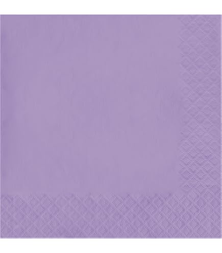 thumbnail image 2 of Lavender Solid Luncheon Paper Napkins - 6.5\" X 6.5\" (20 Ct) - Elegant & Durable Design - Perfect For Parties, Events & Celebrations 2 of 11