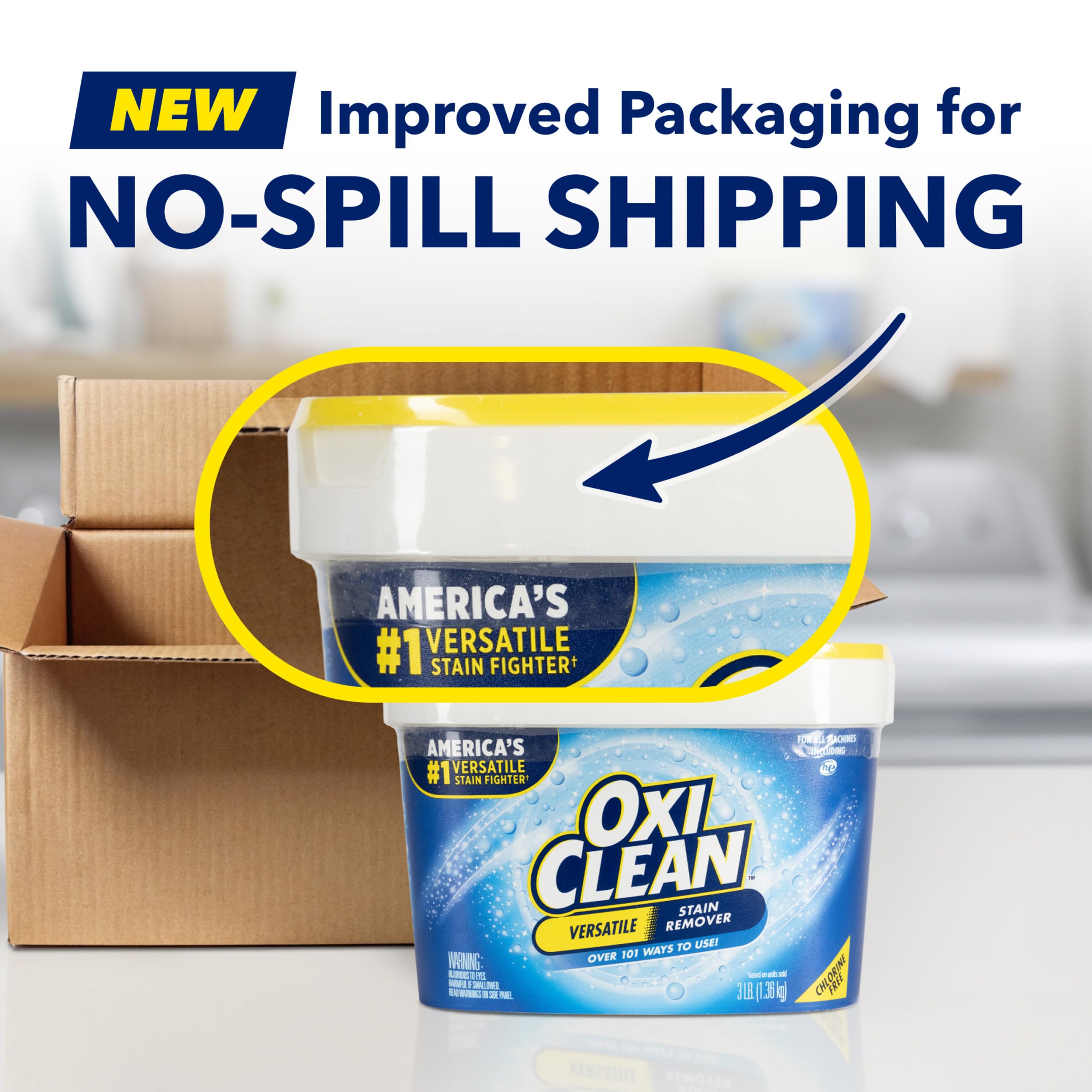 OxiClean Versatile Stain Remover Powder, 3 lb