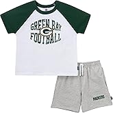 Gerber NFL unisex-baby Nfl Team T-shirt and Shorts Set