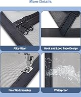 Rackbone Cat Screen Door 90x210 cm Reinforced Pet Proof Mesh Door Curtain view 6