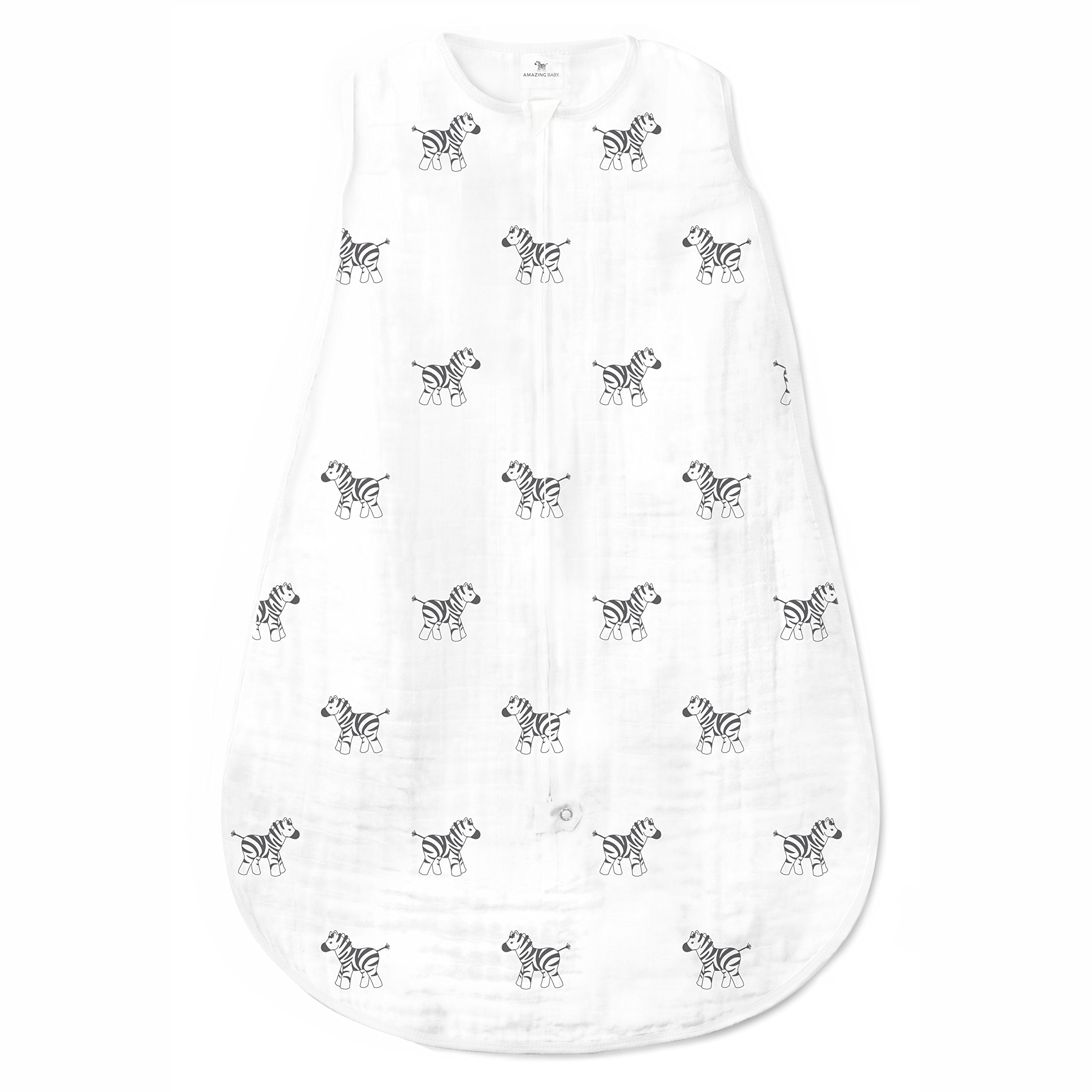 SwaddleDesigns Cotton Muslin Sleeping Sack with 2Way