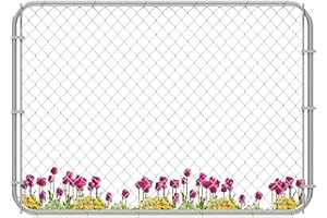 HEASON Adjustable Chain Link Fence Gate Kit,Rust-Resistant Galvanized Garden Gate for Outside,Durable Outdoor Gate for Garden Fence, Pathways, Yards, and Driveways, 26"-72" Wide x 4' High