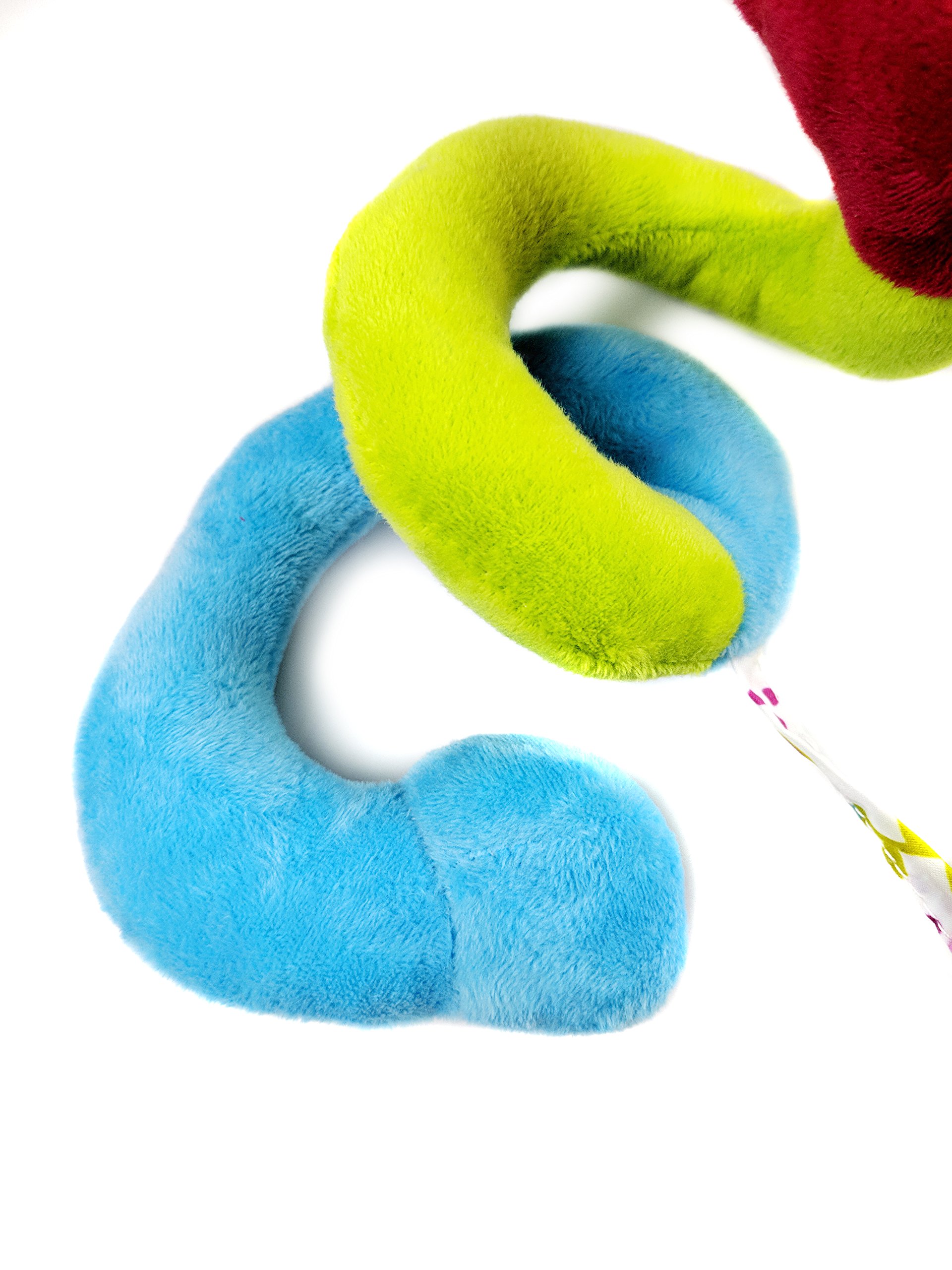 Multi-function Infant Baby Activity Plush Hanging Spiral Bed & Stroller Toy & Travel crib Activity Toy