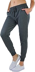 ToBeInStyle Women's Solid Print French Terry Jogger