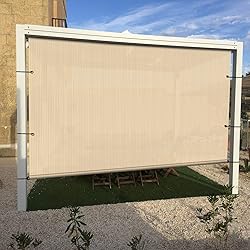 E&K Sunrise 9'Wx18'L Pergola Shade Cover with