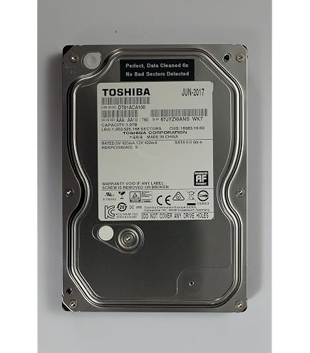 Amazon.com: DT01ACA100 Toshiba 1tb 7200rpm 3.5inch Sata 6gbps 32mb