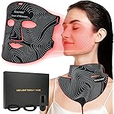 Nexcrate Red Light Therapy Mask For Face And Neck,850nm Near Infrared & Red Light,Rechargeable Led Face Mask For Anti-Aging, Skin Firming & Radiant Glow At Home
