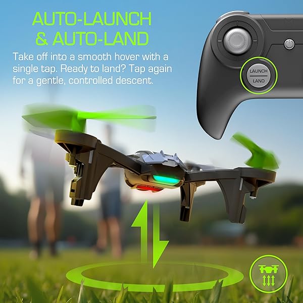 SKY VIPER TYPE-R RACING RC DRONE, SPEEDS OVER 30 MPH, 1-TOUCH STUNTS, RECHARGEABLE BATTERY