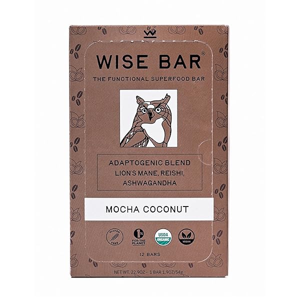 WISE BAR MOCHA COCONUT 12 COUNT (OLD) PACKAGING