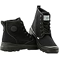Farm Blue Men's Ranger Boots - High Top Hiking Shoes for Men - Water-Resistant Canvas Combat Boots with Orthotic Insoles - Tactical Shoes for Casual, Work, or Outdoor Wear