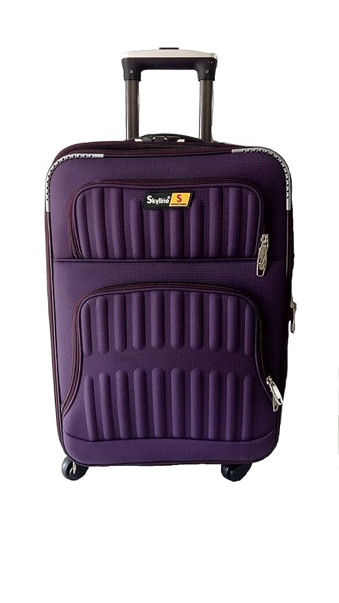 skyline luggage purple