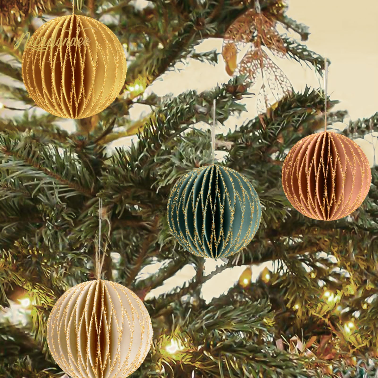 Paper Honeycomb Ornaments