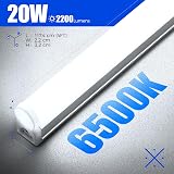 Barrina 4ft LED Batten Light Pack of 8 2200lm 6500K T5 Garage Ceiling Wall view 7