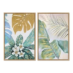 SIGNWIN 2 Piece Framed Canvas Wall Art Minimalism...