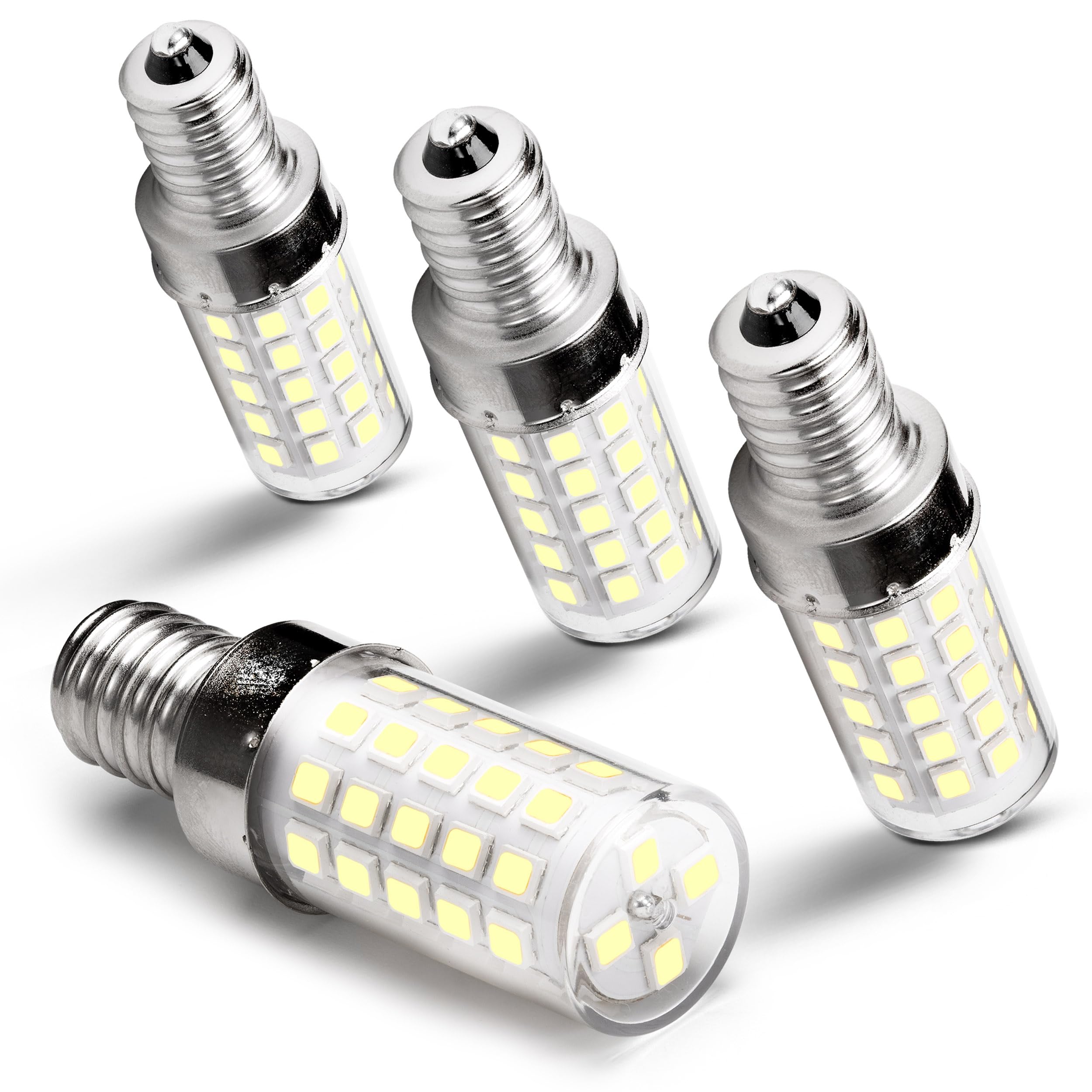 Heifymi E12 Candelabra LED Light Bulbs 60 Watt Equivalent 6W 6000K ...